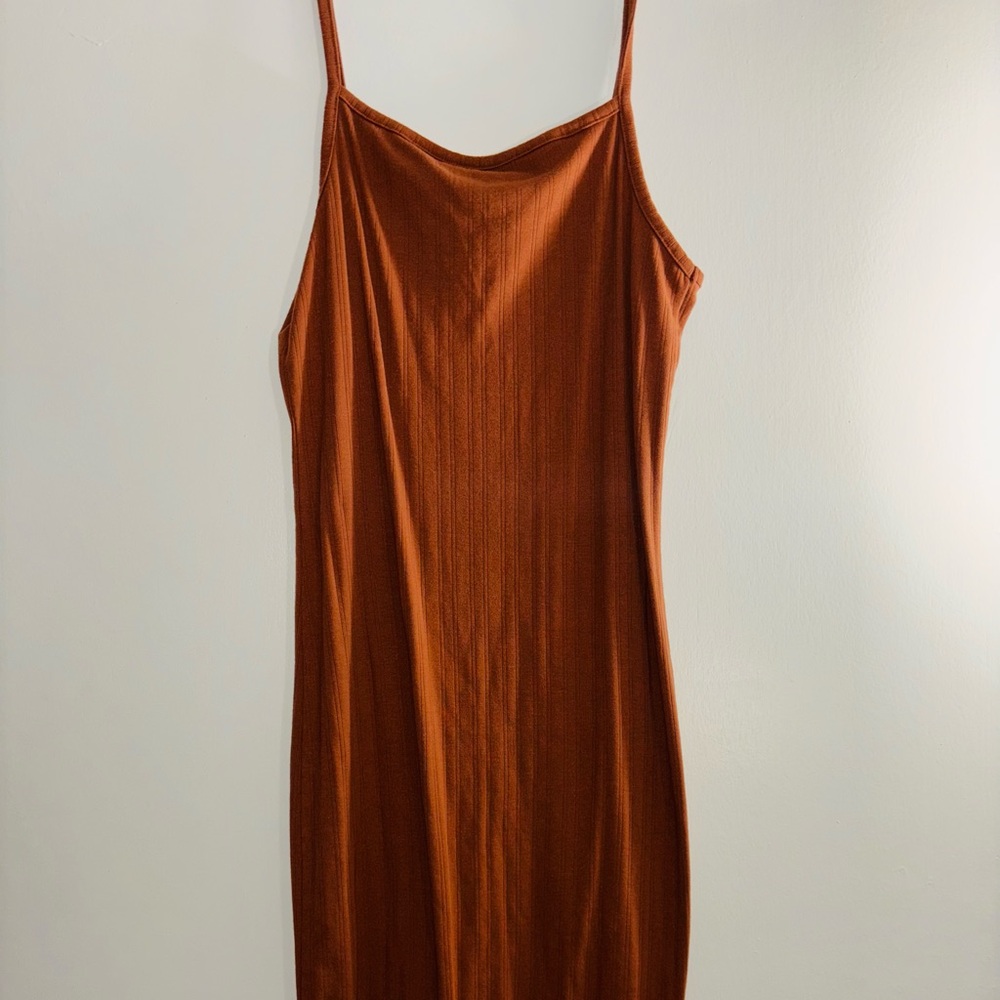 Rust Brown Strappy Dress